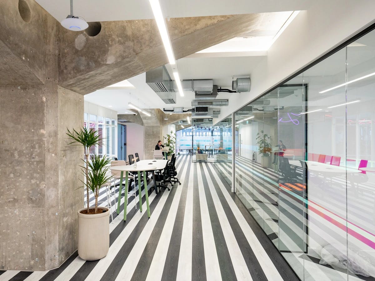 interior at Huckletree's Manchester coworking office in Ancoats
