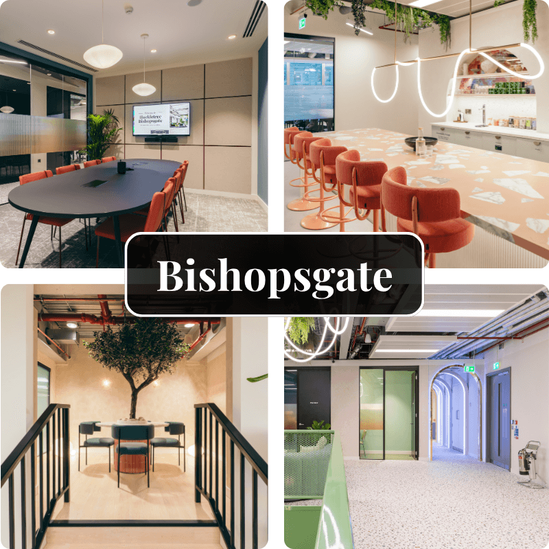 A collection of shots of the Bishopsgate hub