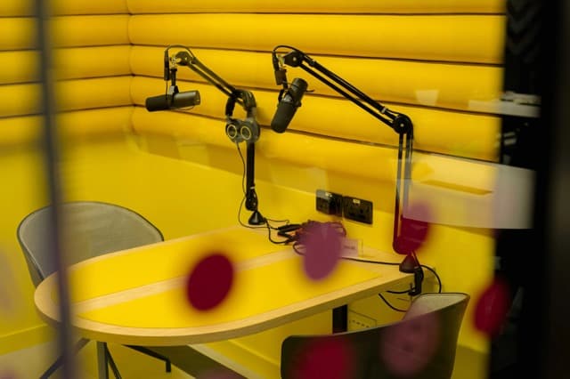 Huckletree Ancoats podcast studio
