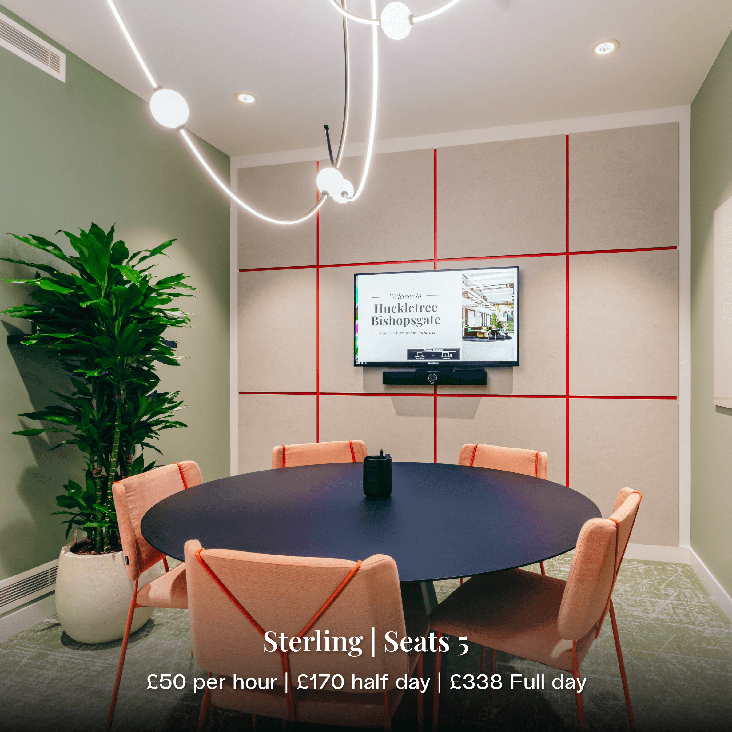 Sterling meeting room in 8 bishopsgate