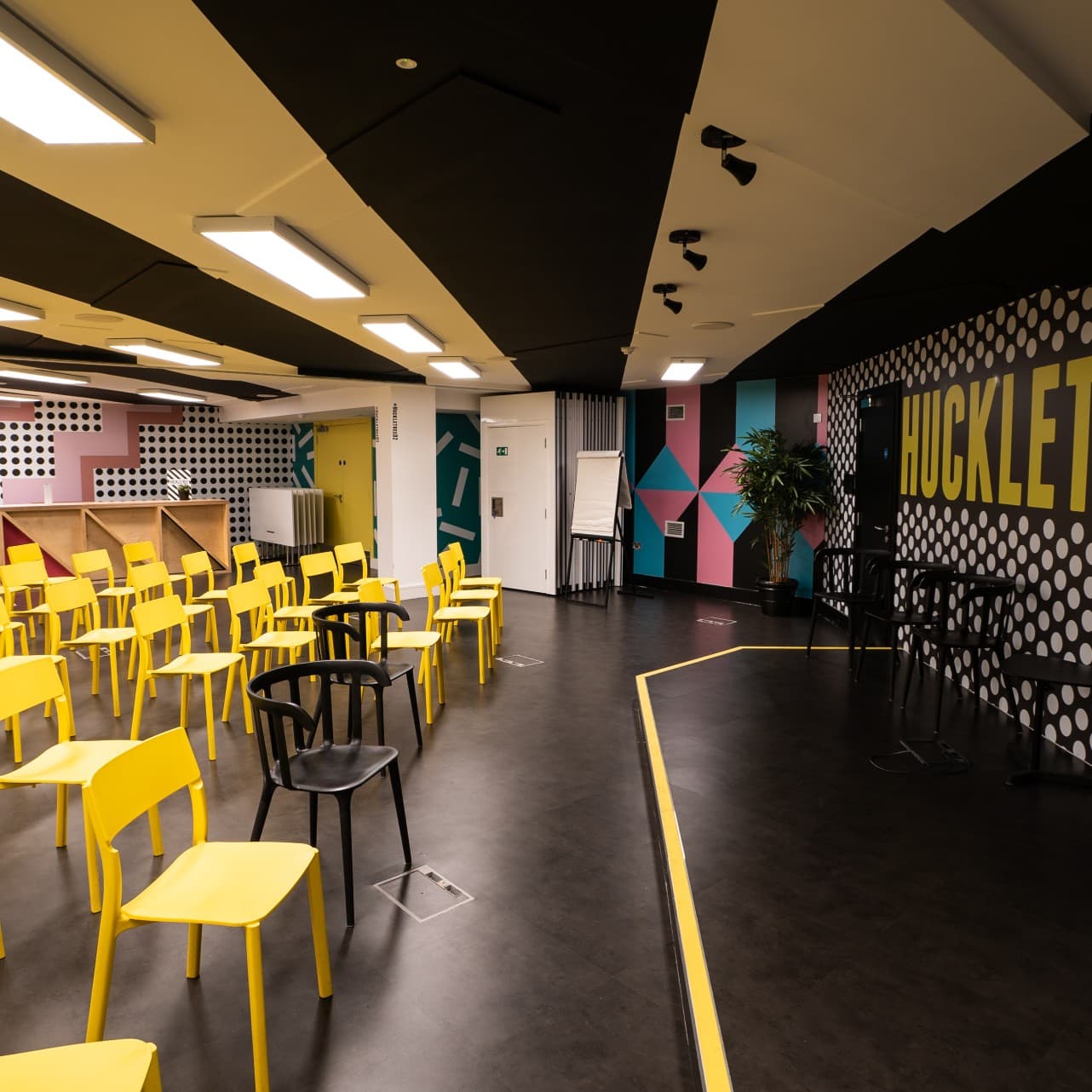 Huckletree Dublin auditorium