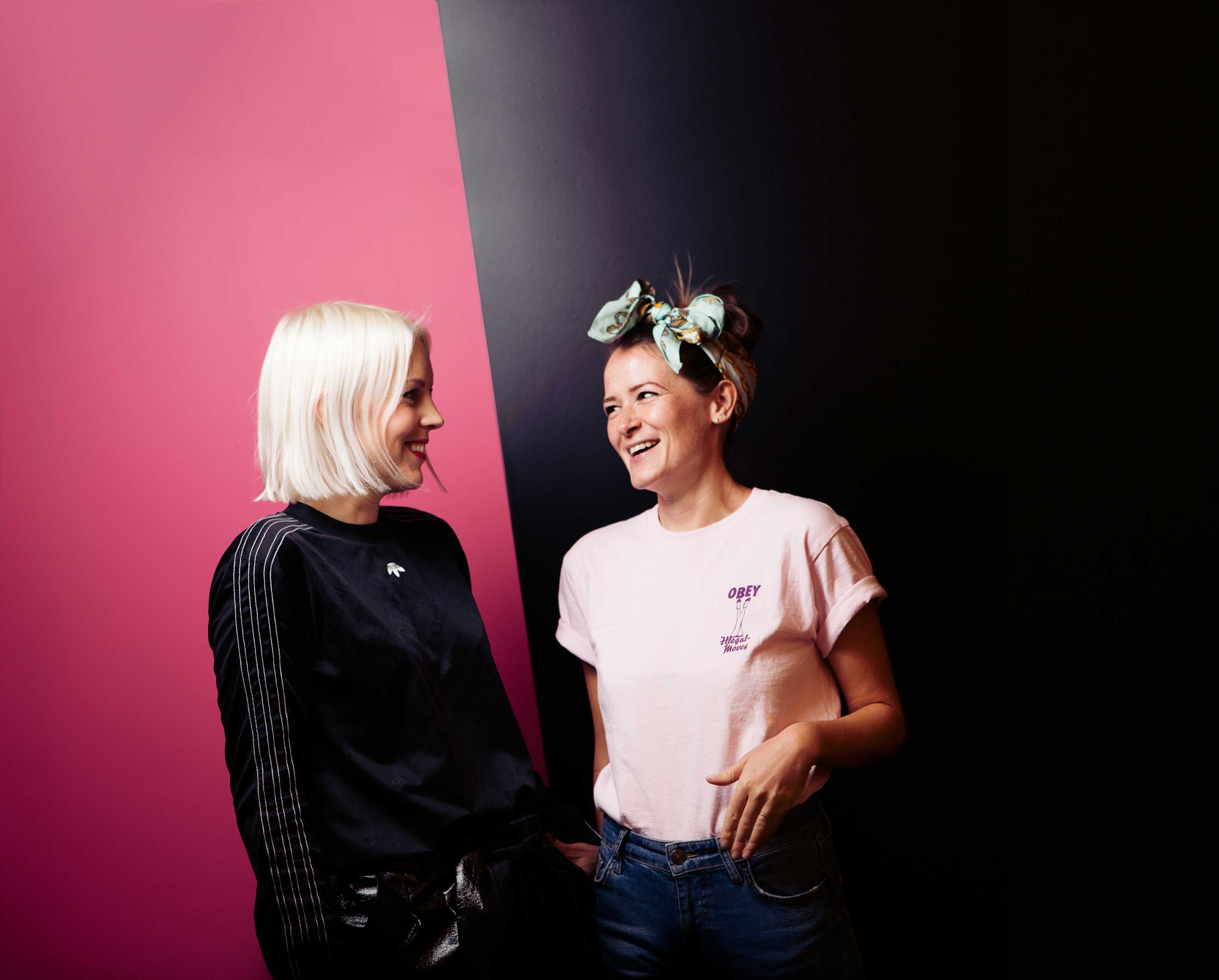 Tiba and Marl Huckletree members