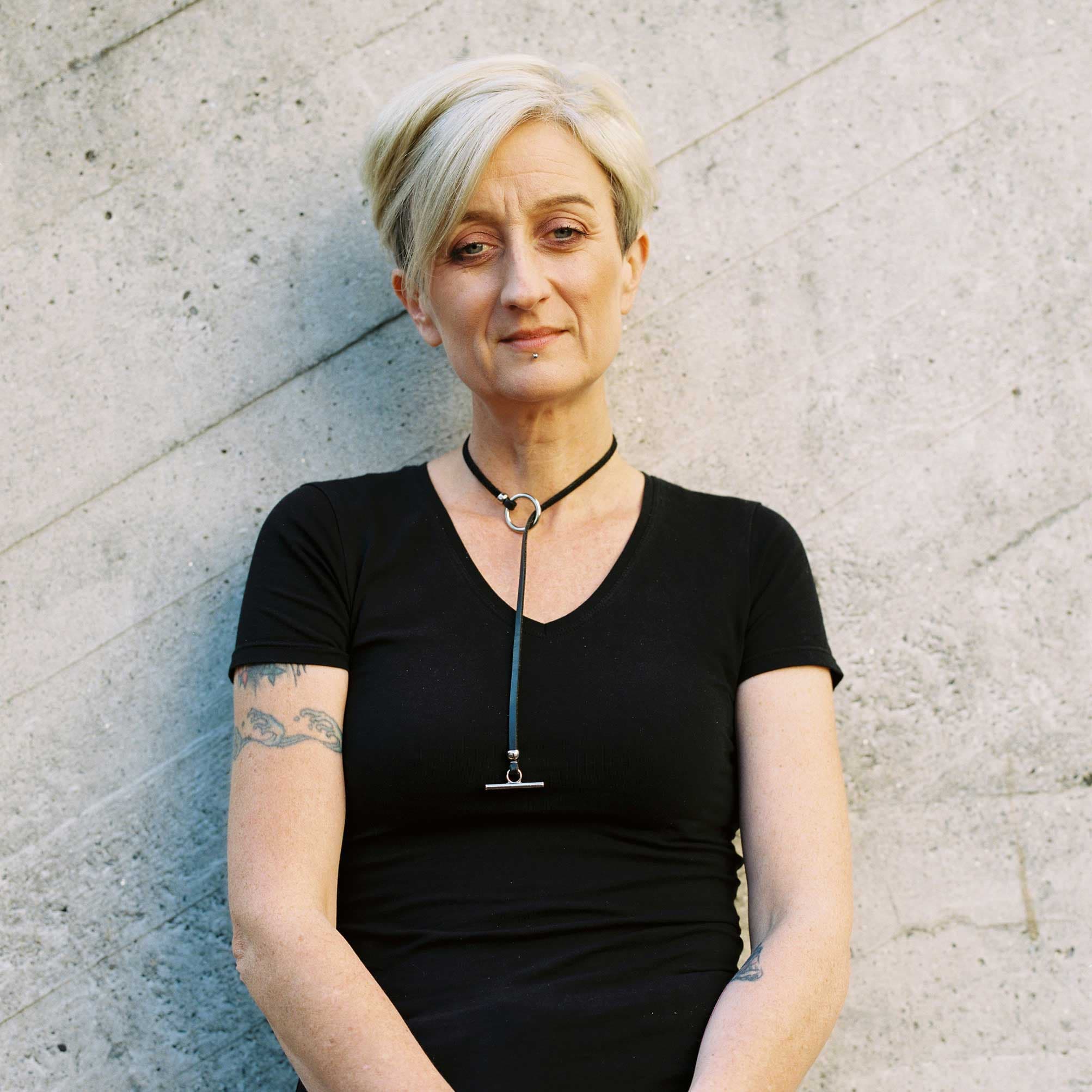 Woman outside Huckletree Dublin