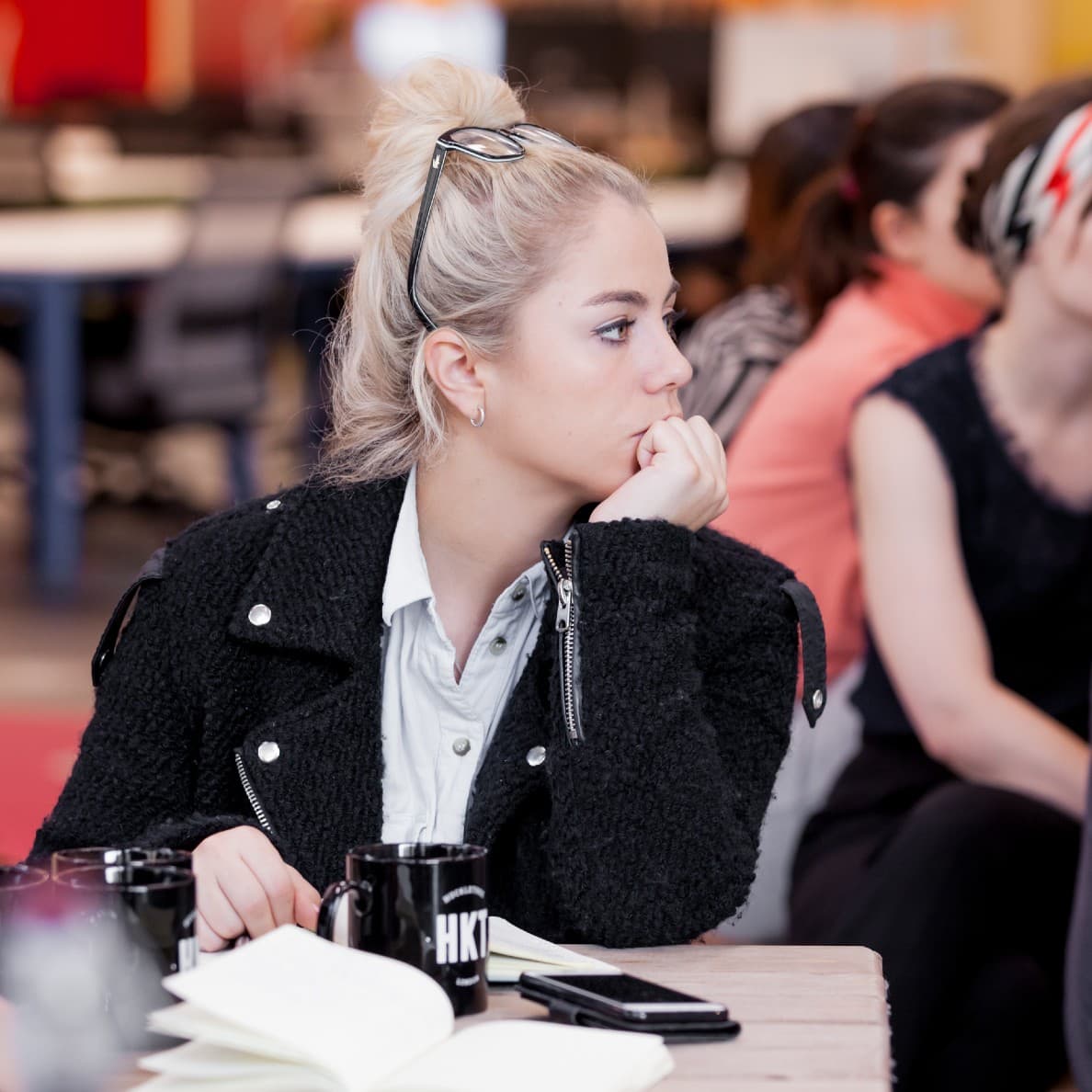 Huckletree west pink kitchen lunch and learn