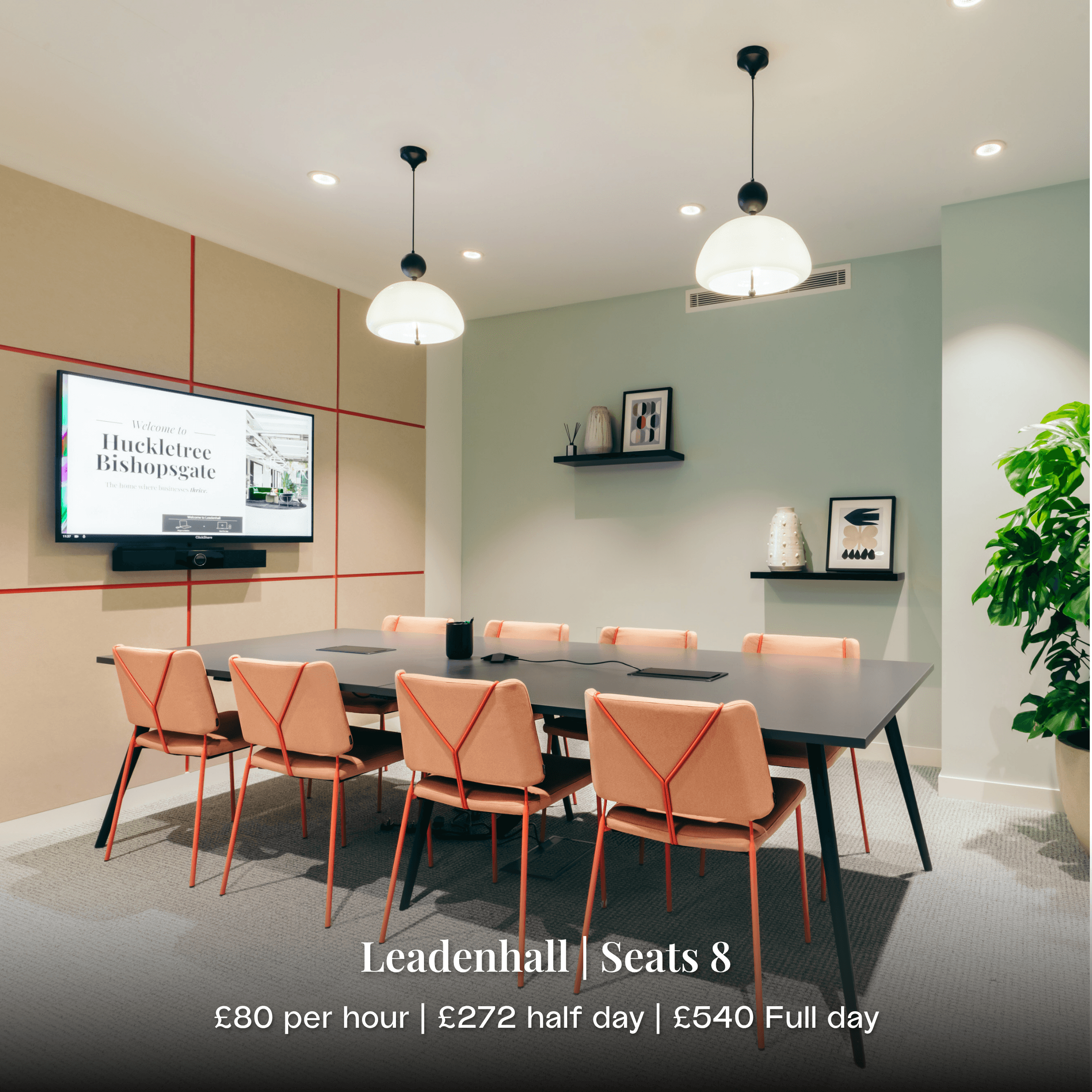 Leadenhall meeting room in 8 bishopsgate