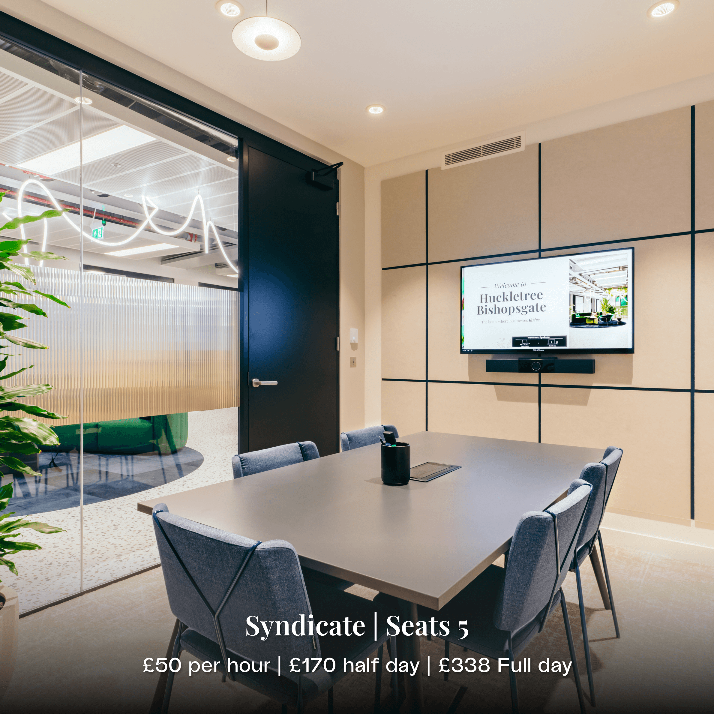 Syndicate meeting room in 8 bishopsgate