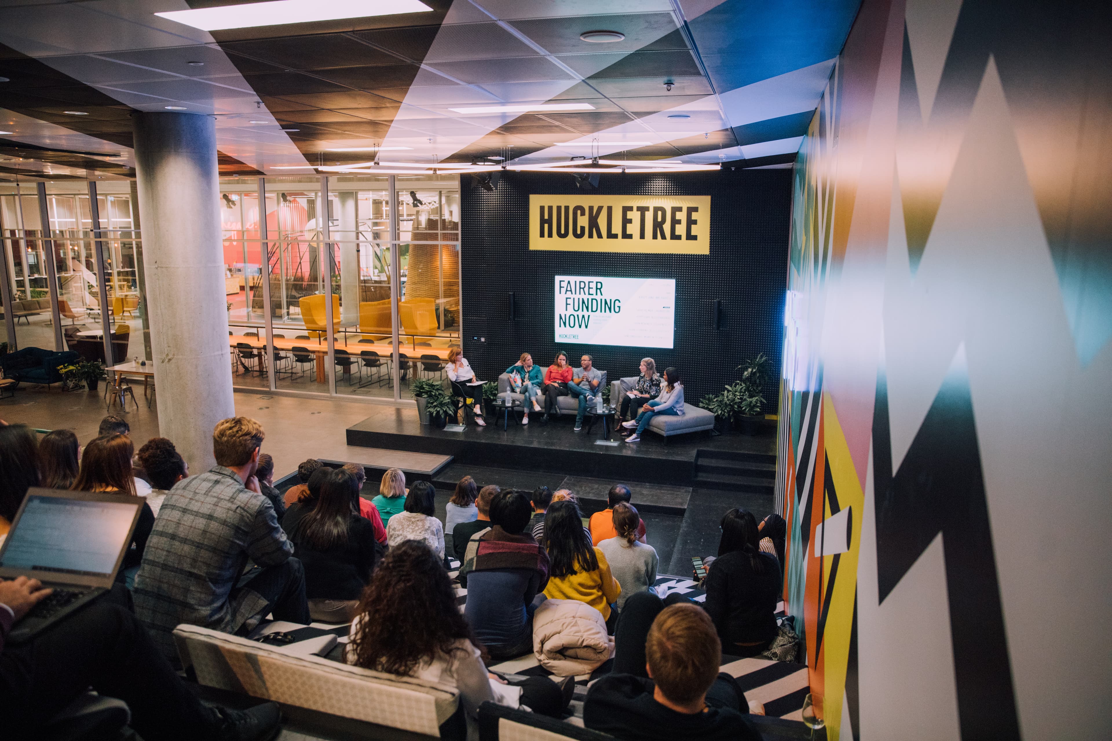 Huckletree west fairer funding event