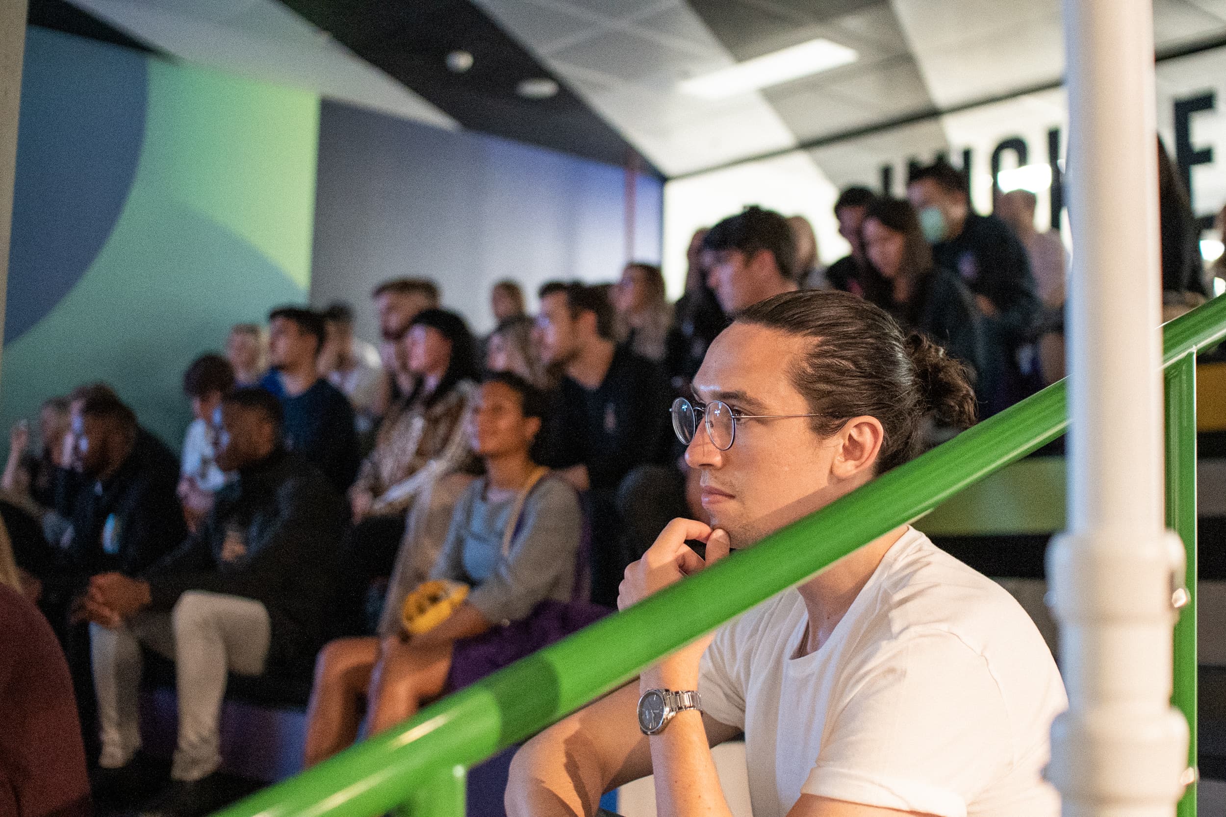 Audience at Huckletree West panel