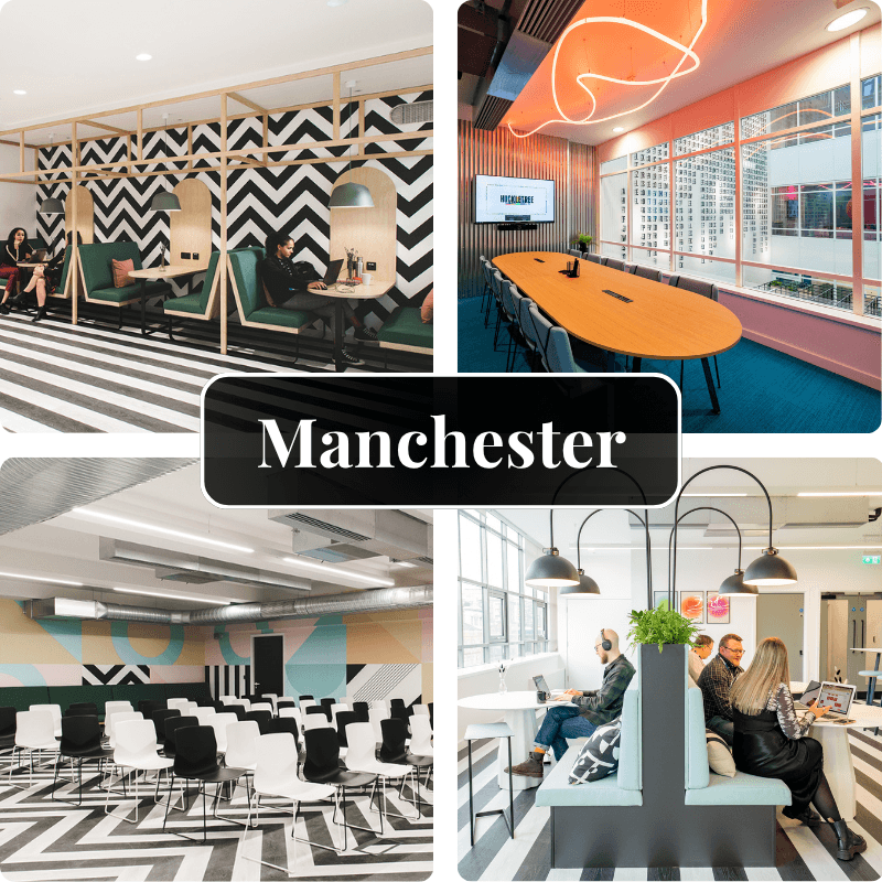 A collection of shots of the Manchester hub