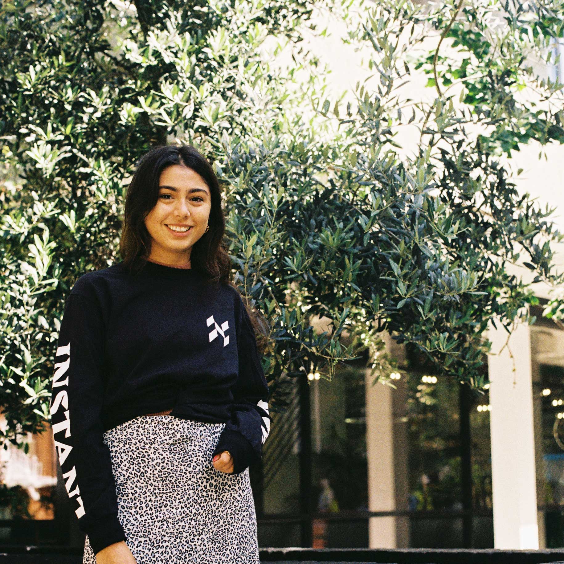 woman in Huckletree t-shirt