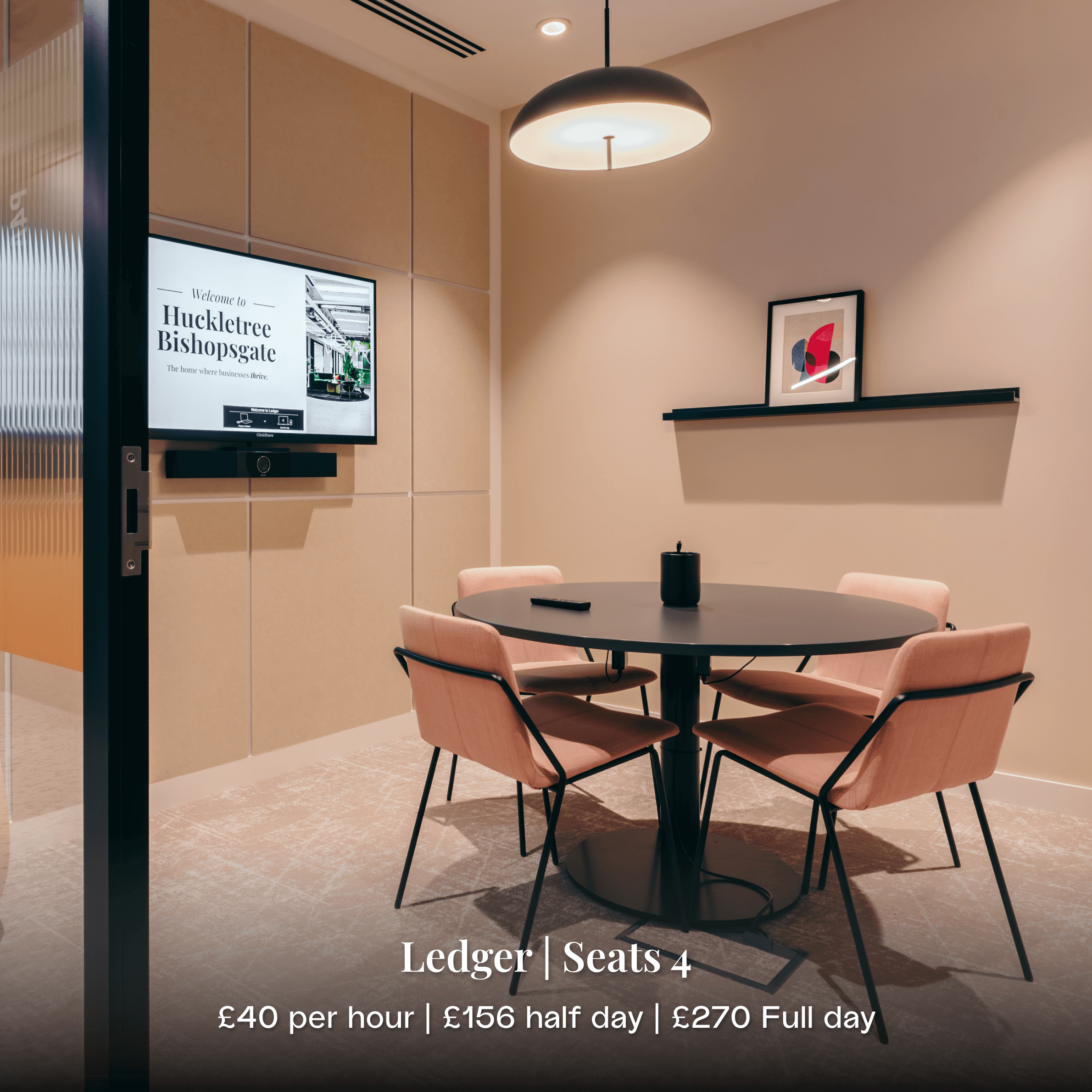 Ledger meeting room in 8 bishopsgate