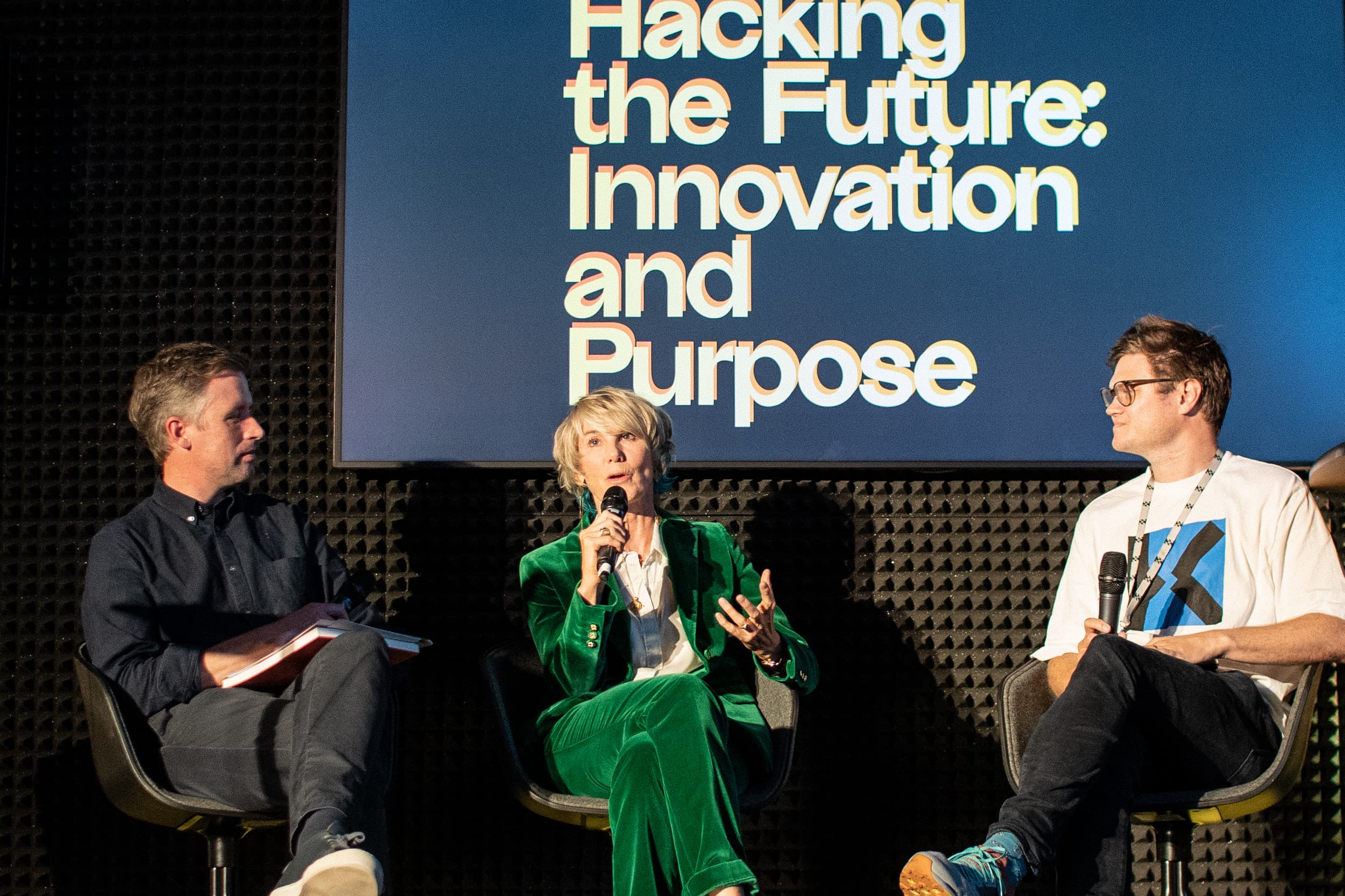 Panel talk at Huckletree West event