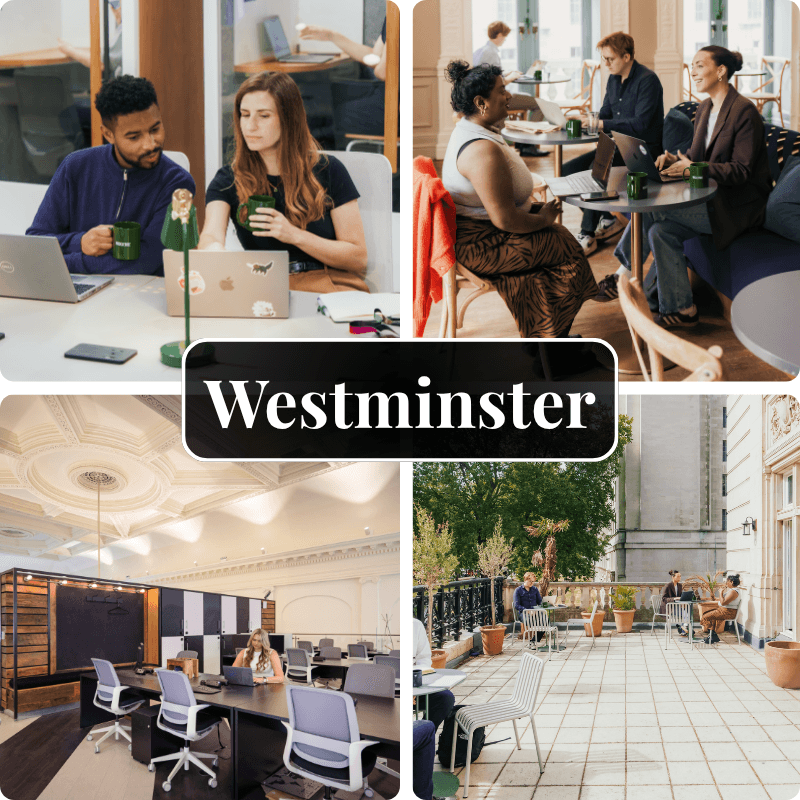 A collection of shots of the Westminster hub