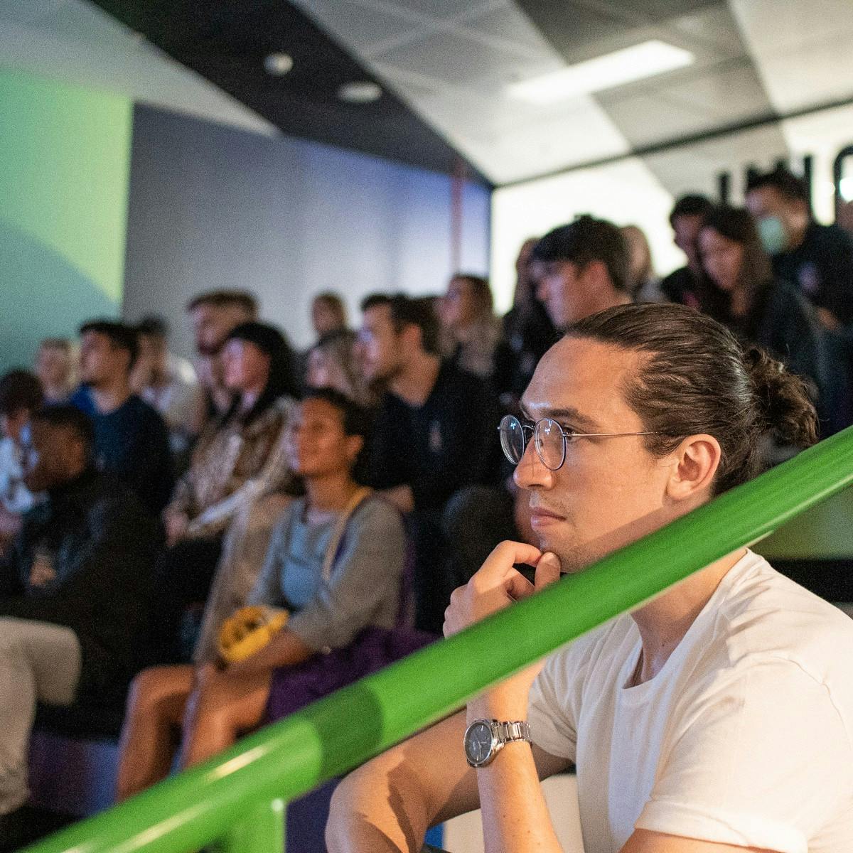 Huckletree members at an event